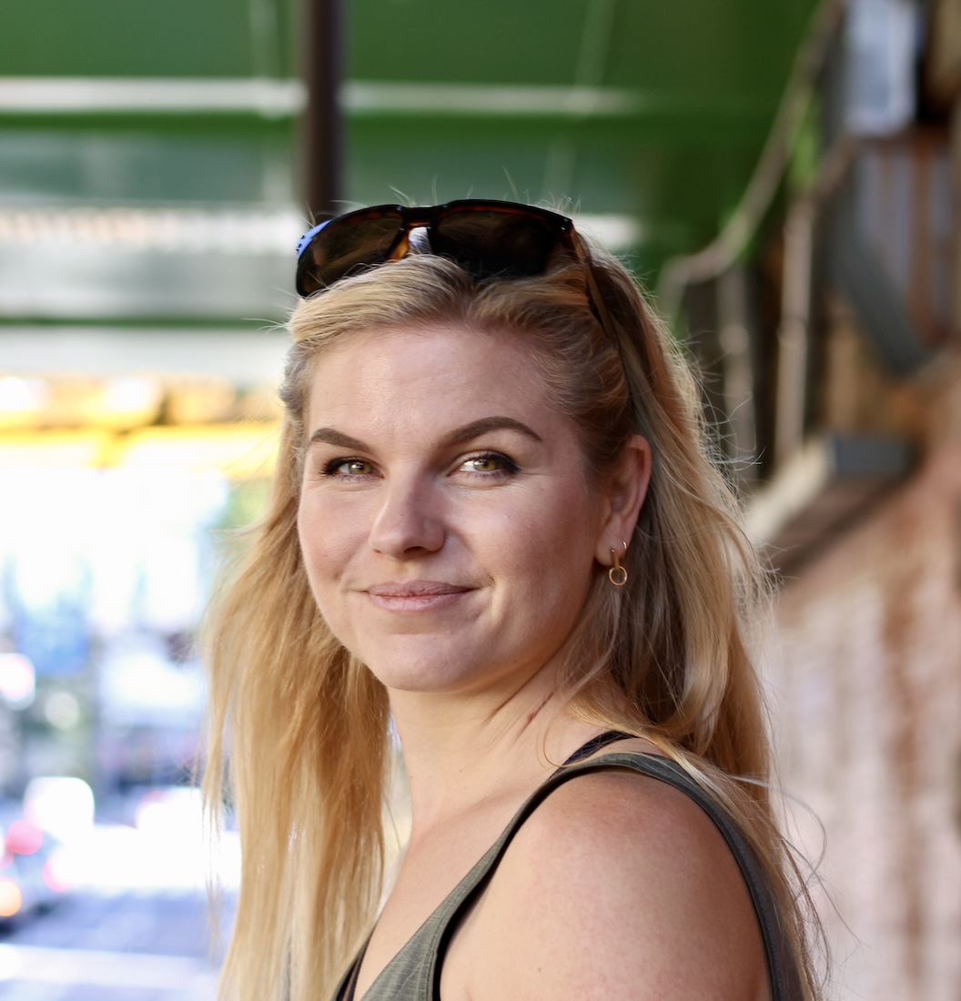 Portrait of Sarah Anderson in Tokyo, Japan.